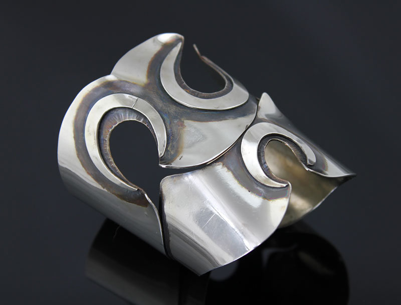 Art Smith Modernist Cuff Bracelet - Three Hole