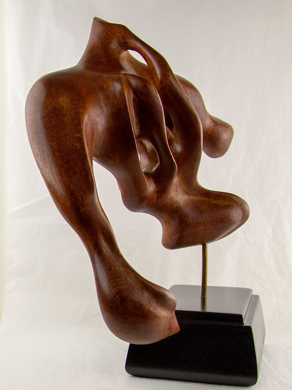 Richard Hoptner Wood Sculpture Modernist Abstract