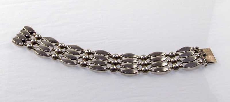 Just Andersen Sterling Silver Bracelet - Denmark - 1930's