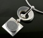 Jorma Laine Modernist Silver Necklace Finland 1972