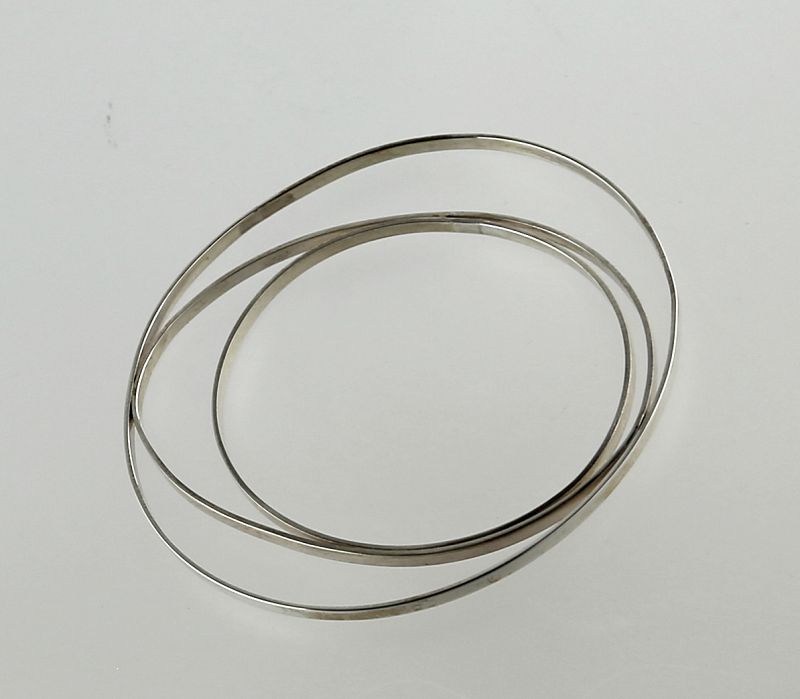 Betty Cooke Modernist Sterling Orbital Bracelet