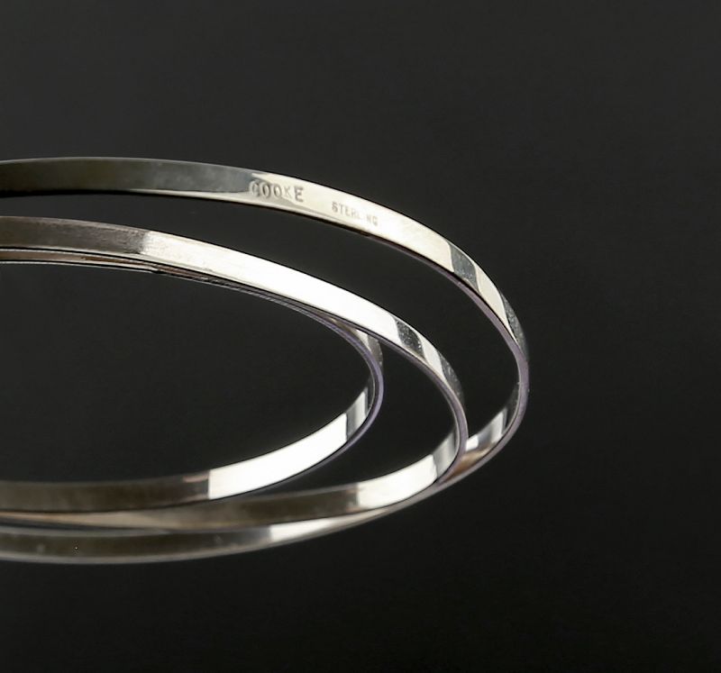 Betty Cooke Modernist Sterling Orbital Bracelet