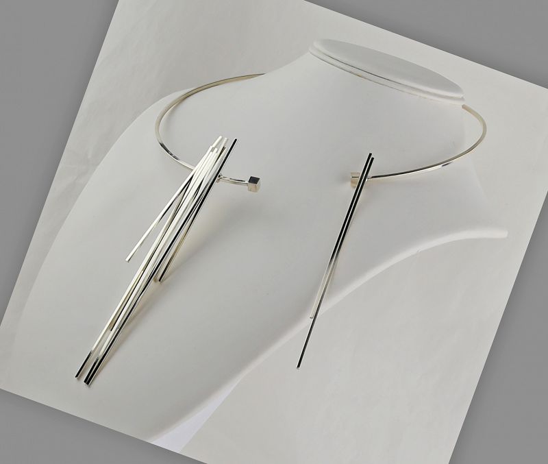 Betty Cooke Sterling Silver Kinetic Necklace