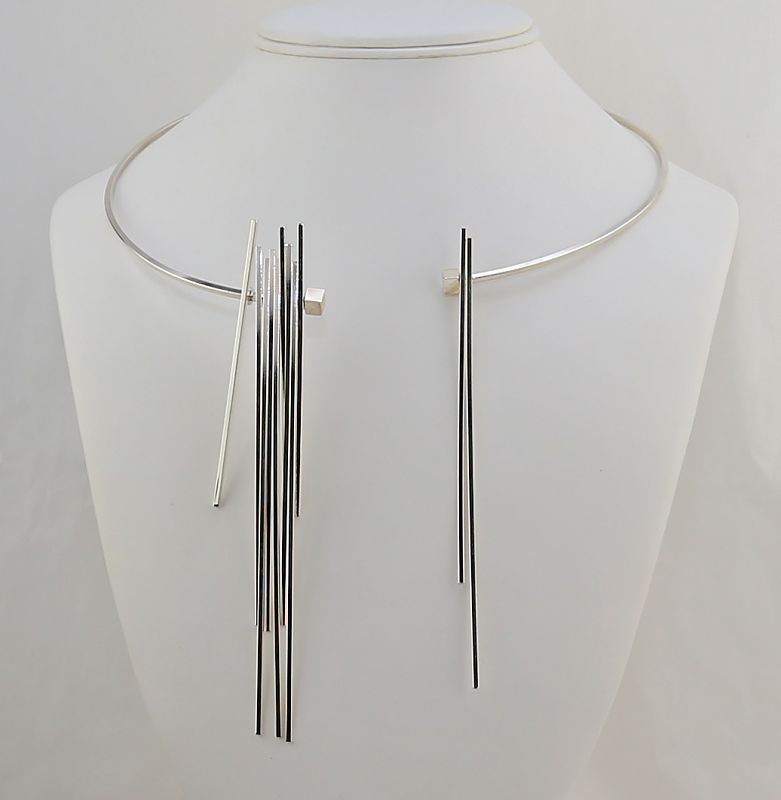 Betty Cooke Sterling Silver Kinetic Necklace