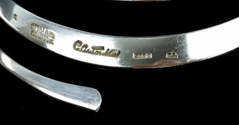 Carl Antonsen Modernist Sterling Coil Bracelet Denmark