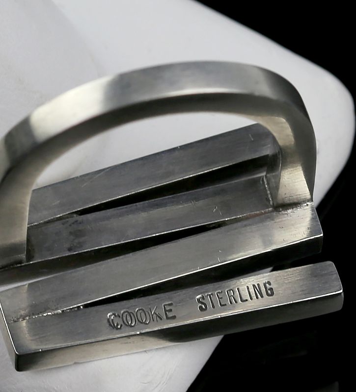Betty Cooke Modernist Sterling Ring
