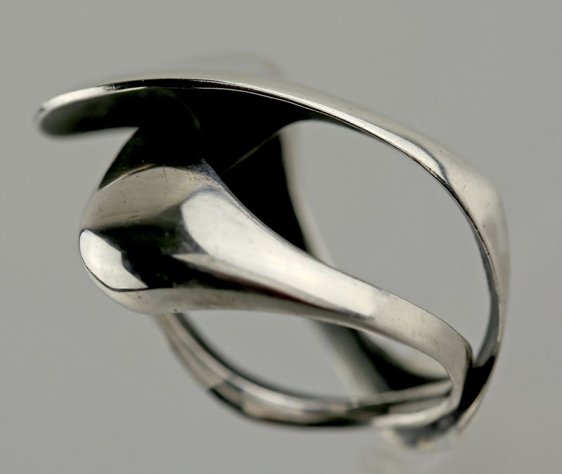 Ronald Pearson Modernist Sterling RIng 1950s