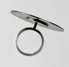 Betty Cooke Modernist Sterling Ring - Mid 20th Century