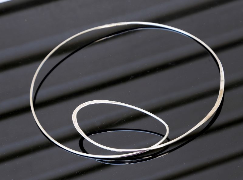 Betty Cooke Sterling Loop Necklace