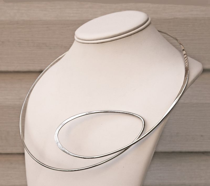 Betty Cooke Sterling Loop Necklace