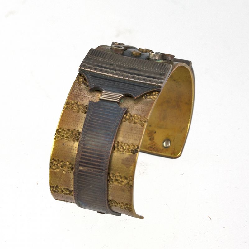 Moore Streb Modernist Bronze Cuff Bracelet 1970