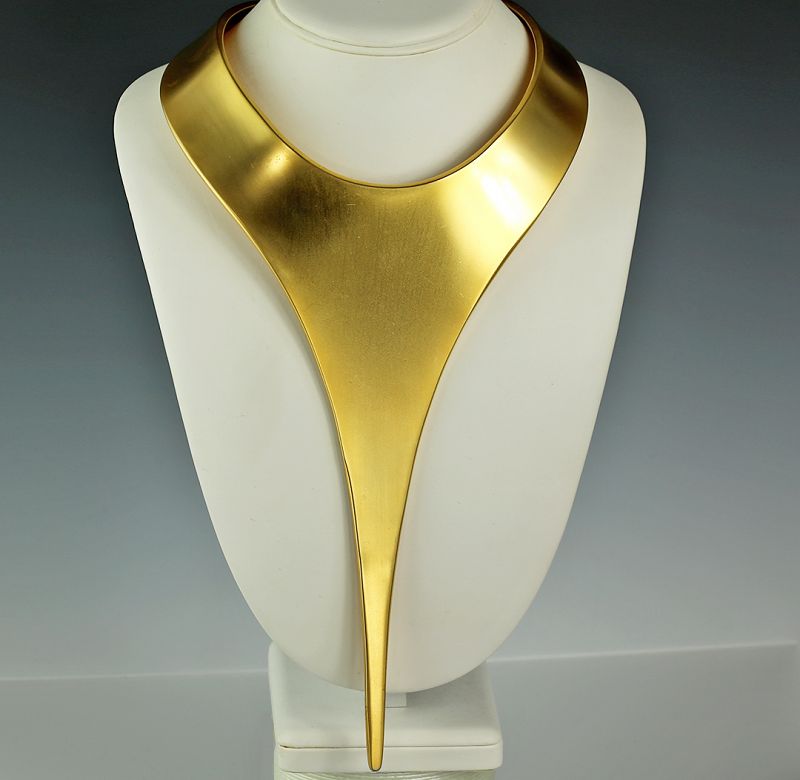 Robert Lee Morris 24K Gold Plated Necklace - 1990