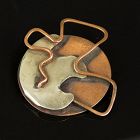 Philip Morton Modernist Silver and Copper Free From Brooch 1950