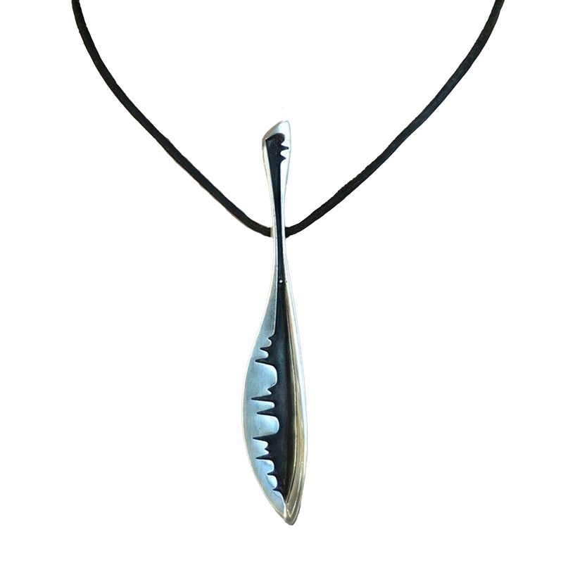 John Prip and Ron Pearson Modernist Sterling Necklace 1950s