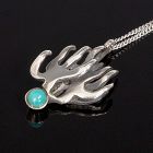 Maxwell Chayat Modernist Sterling and Turquoise Necklace