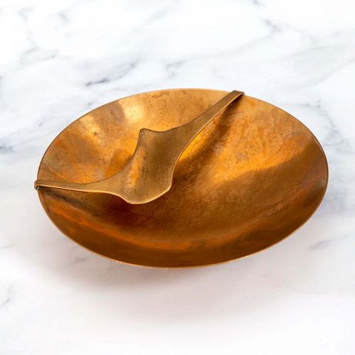 Ronald Hayes Pearson Modernist Bronze Ashtray 1950