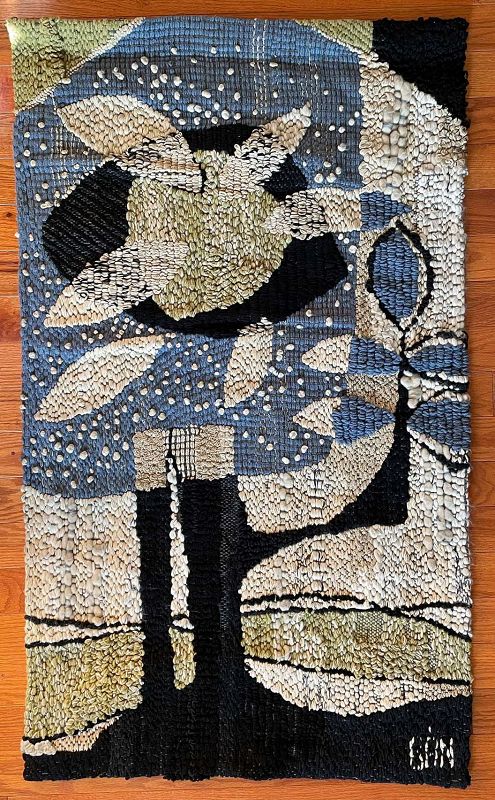 Istvan Ban Tapestry Mid 20th Century Hungary Modernist