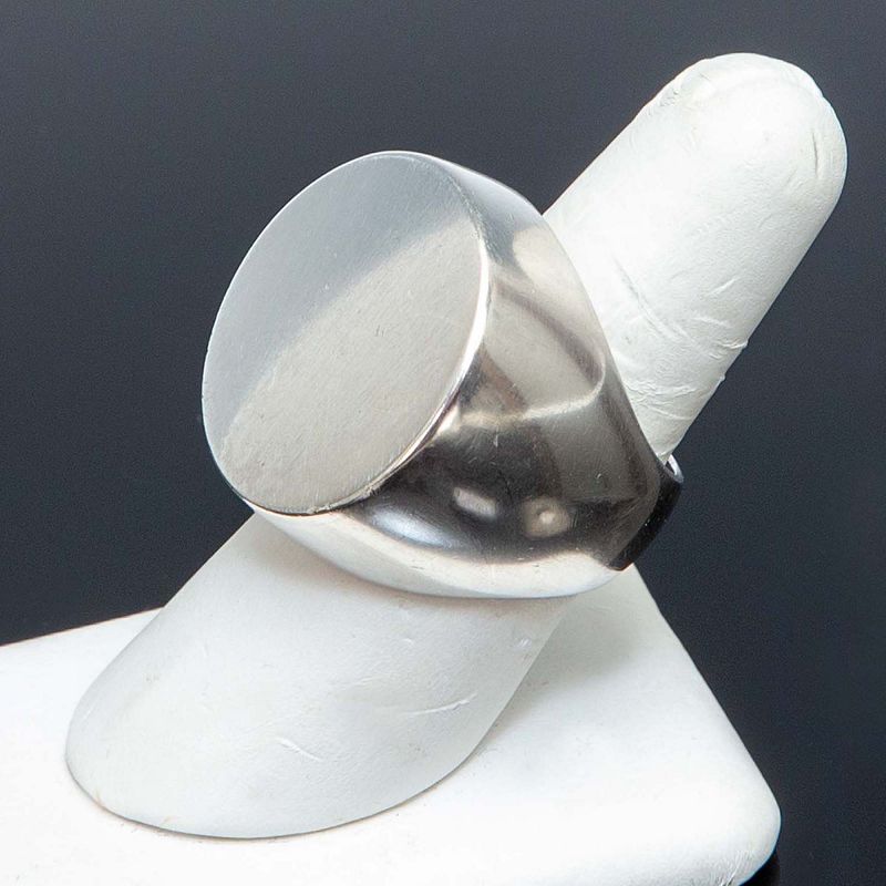 Hans Hansen Sterling Modernist Ring Denmark