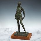 Joe Brown Bronze Nude Sculpture 1949