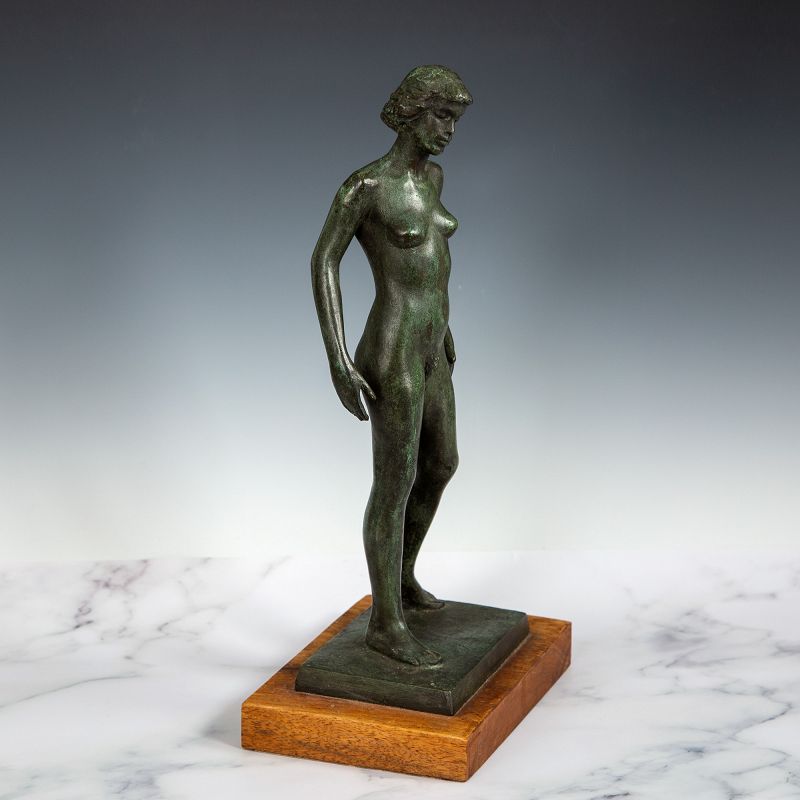 Joe Brown Bronze Nude Sculpture 1949
