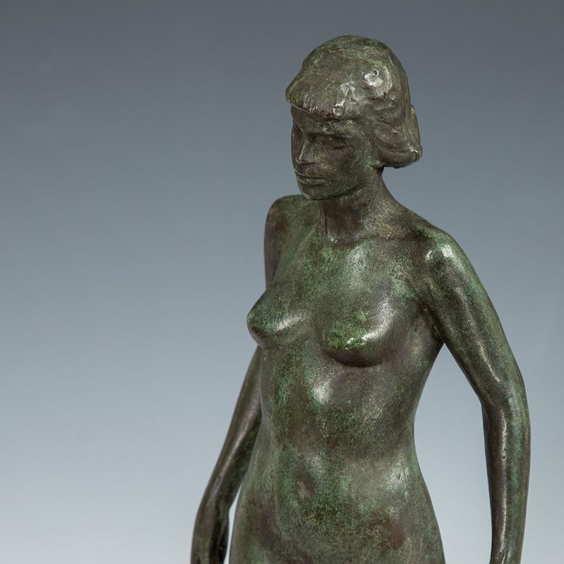 Joe Brown Bronze Nude Sculpture 1949