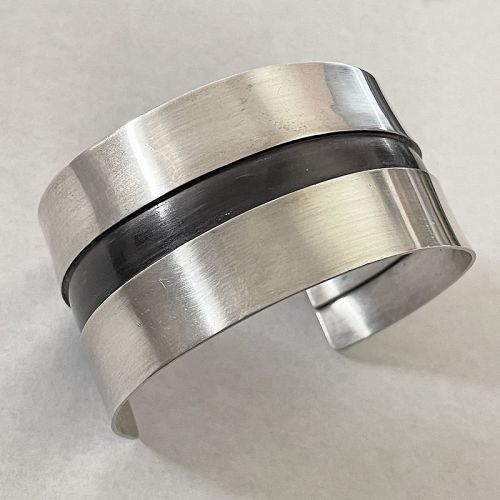 Bill Tendler Modernist Sterling Cuff Bracelet