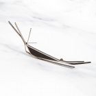 Betty Cooke Modernist Sterling and Ebony Brooch Mid 20th Century