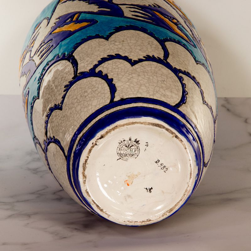 Charles Catteau for Boch Freres Art Deco Ceramic Vase – Belgium 1930