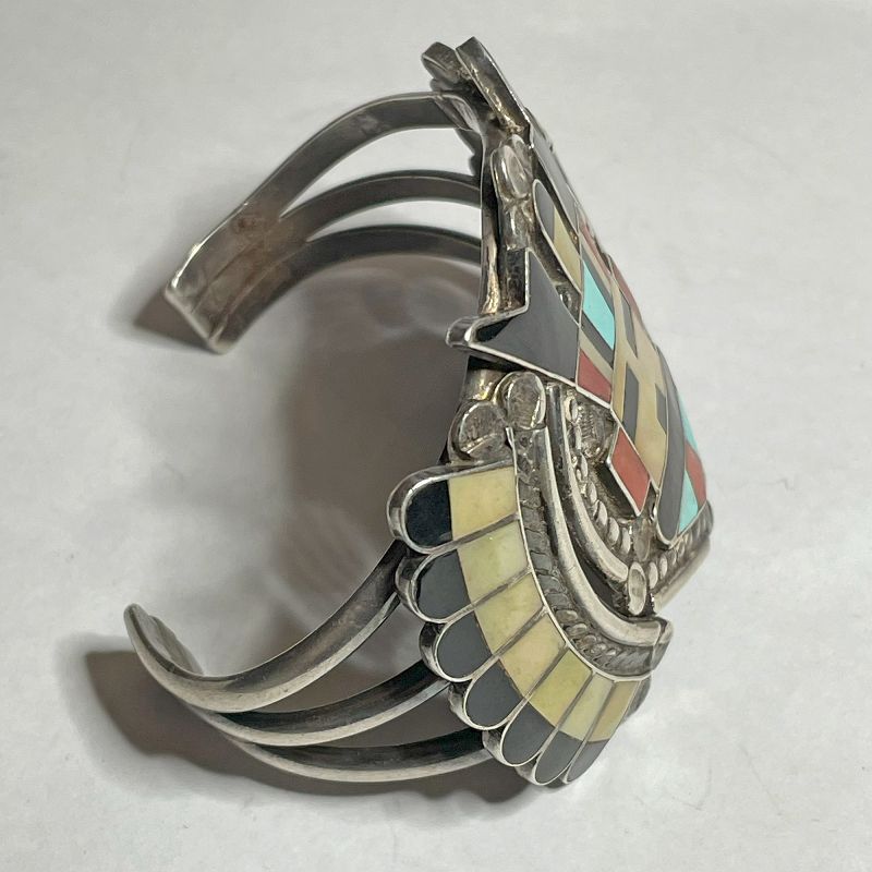 Vintage Native American Antelope Kachina Bracelet