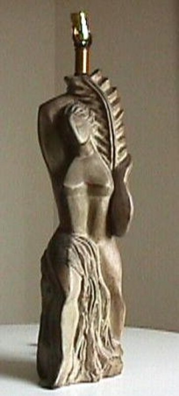 Marianna Von Allesch Deco Lady Figural Lamp