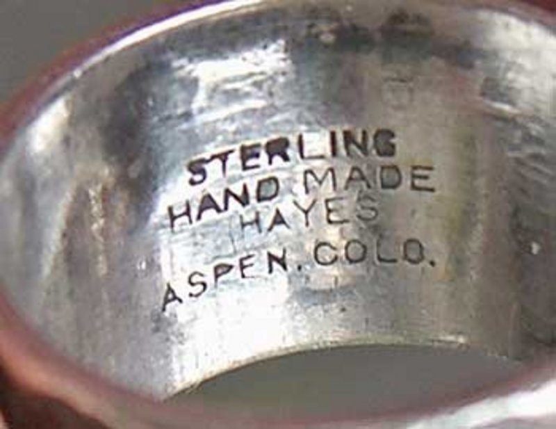 Modernist Sterling Ring - Jim Hayes -  Aspen, Colorado