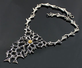 Robert Larin Sculptural Pewter Necklace - Canada