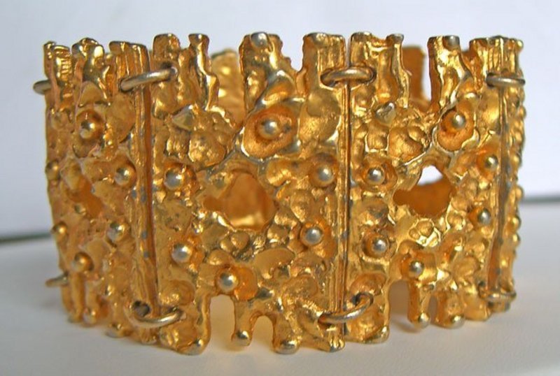 Robert Larin Modernist Goldtone Bracelet - Canada