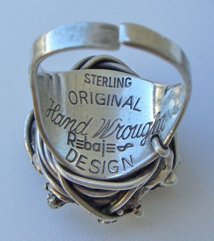 Rebajes Modernist Sterling Abstract Handmade Ring