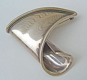 George Salo American Modernist Jewelry Sterling Brooch