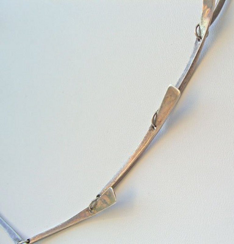 Merry Renk Modernist Sterling Silver Necklace
