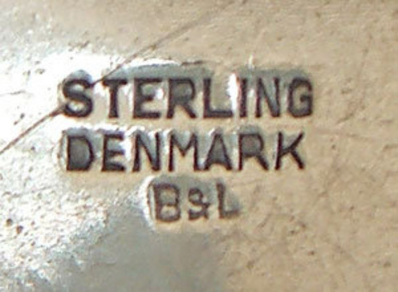 Borresen and Lassen Modernist Sterling Brooch Denmark