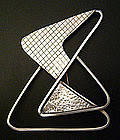 Frank Miraglia Modernist Sterling Geometric Brooch