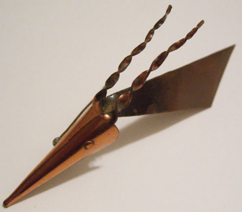 Rebajes Modernist Copper Antelope Head Brooch