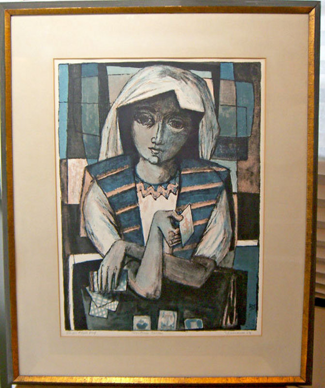 Benton Spruance &quot;Fortune Teller&quot; WPA Deco Litho