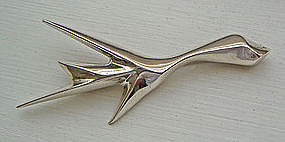 Ron Hayes Pearson Modernist Jewelry Sterling Brooch