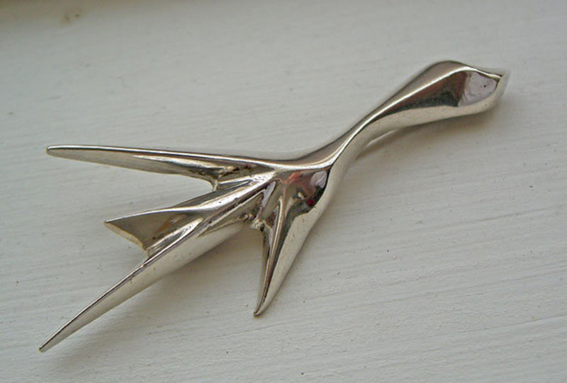 Ron Hayes Pearson Modernist Jewelry Sterling Brooch