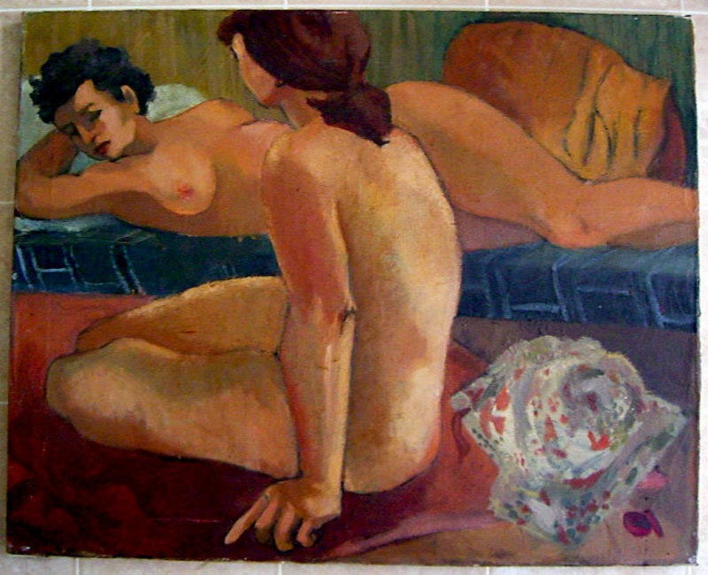 Sheila Deutsch Modernist/Deco Oil/Canvas Philadelphia