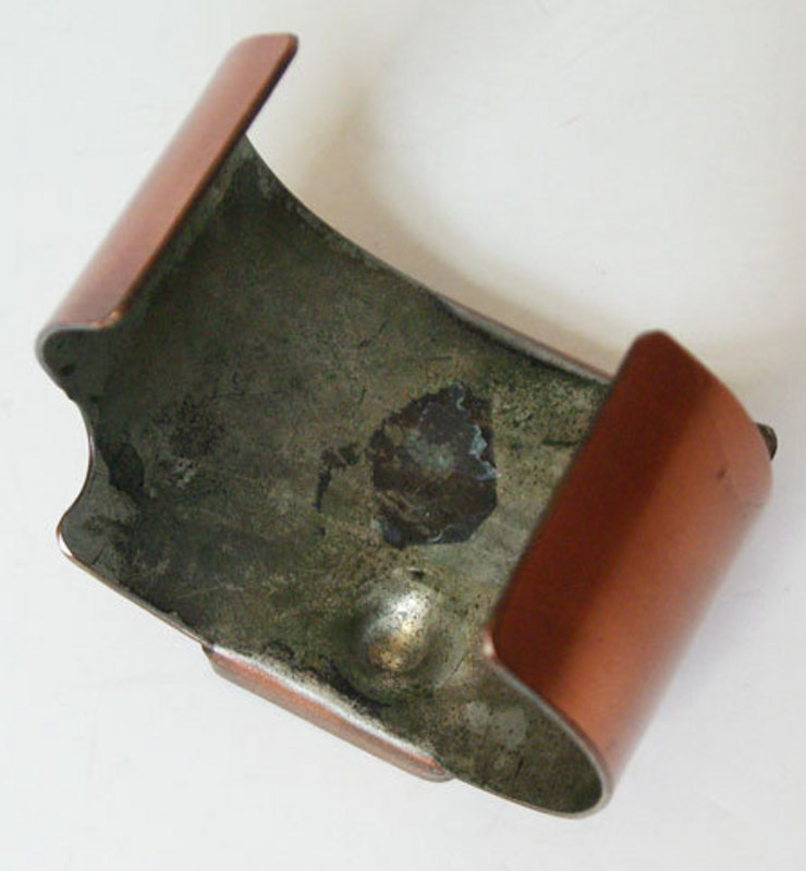 Rebajes Modernist Copper Geometric Deco Bracelet