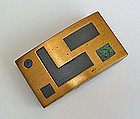 Los Castillo Taxco Mexico Modernist Brass Buckle