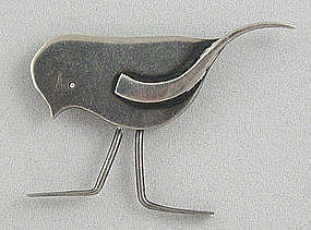 Francis Holmes Boothby FHB Modernist Jewelry Bird Pin