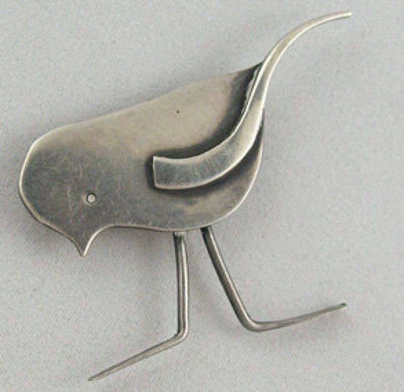 Francis Holmes Boothby FHB Modernist Jewelry Bird Pin