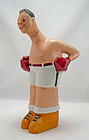 Limoges Art Deco Porcelain Boxer Decanter