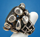 Rachel Gera Modernist Jewelry Sterling Ring - Israel