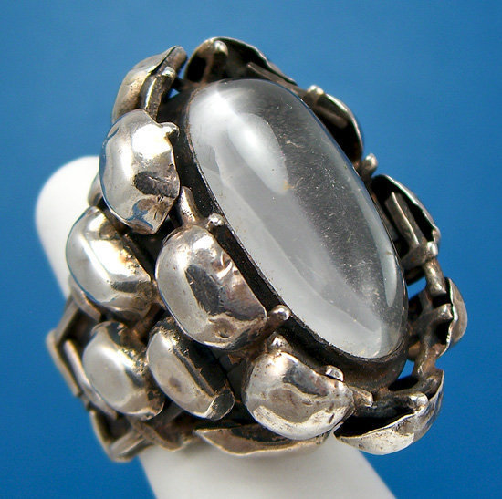 Rachel Gera Modernist Jewelry Sterling Ring - Israel